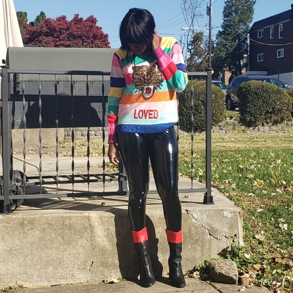 Sequin embellished sweater!